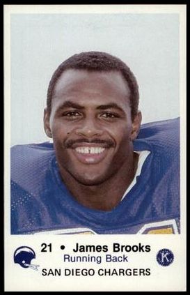 1982 San Diego Chargers Police 2 James Brooks